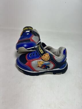Rare Daniel Tiger Neighborhood Toddler Boys Sneakers Size 6 Blue Red Shoes